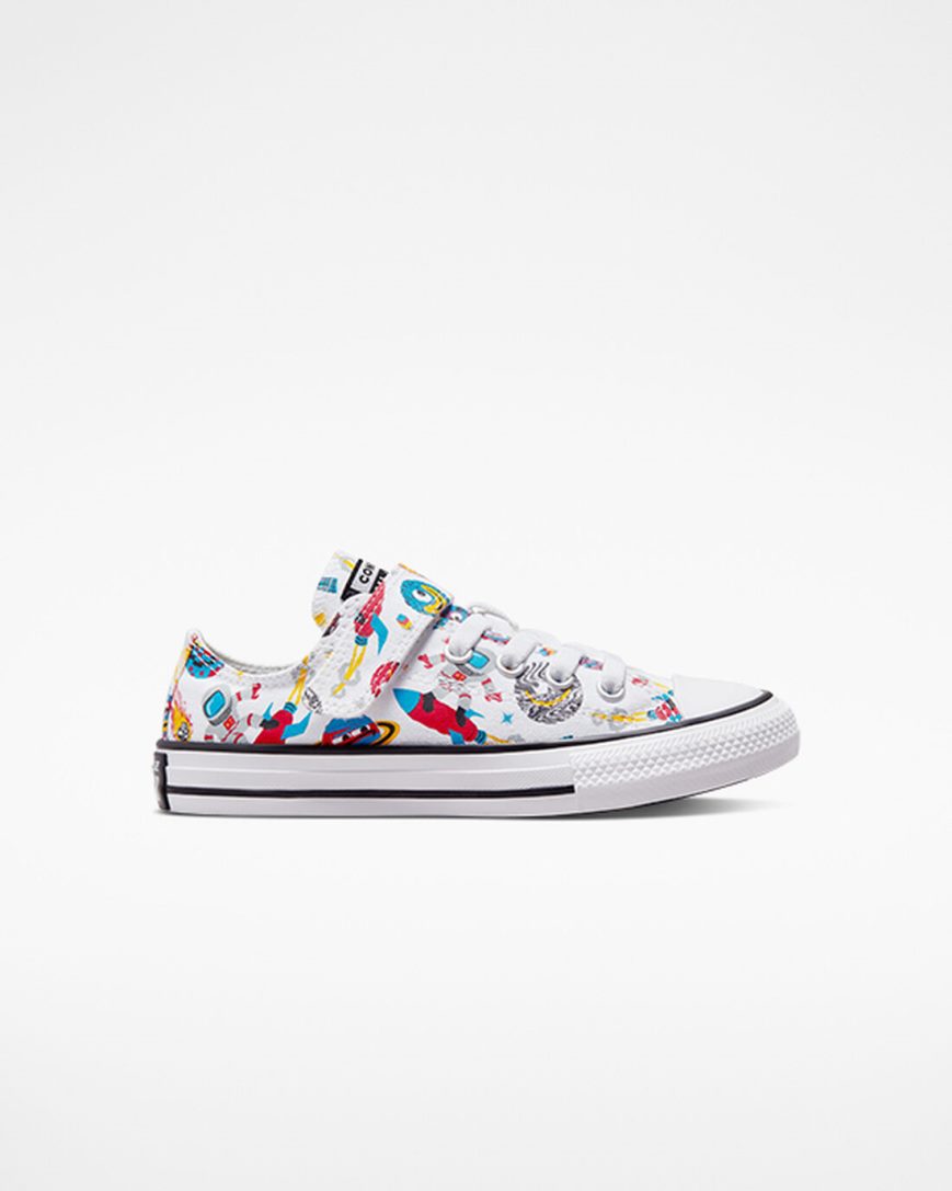 Zapatillas Bajas Converse Chuck Taylor All Star Easy-On Space Cruiser Niño Blancas Rojas | PE 8L0WP5